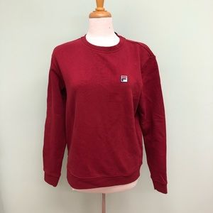Fila | Women's Crew Neck Sweatshirt | Red | Size XXLarge